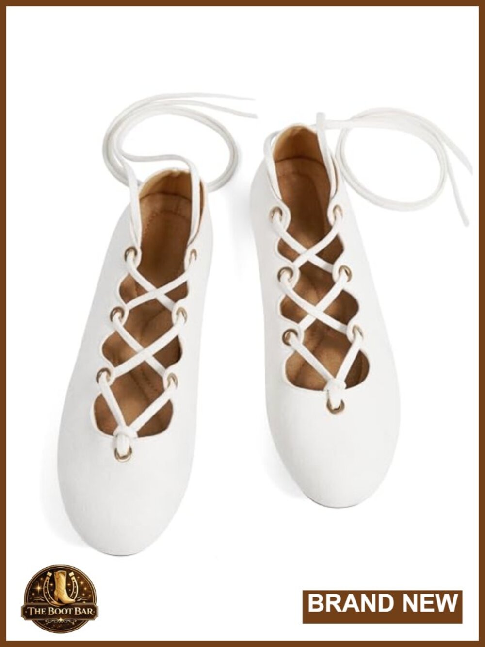 Suede Ballet Flats Round Toe Lace-Up Comfortable Casual Retro Women's Flat Shoes